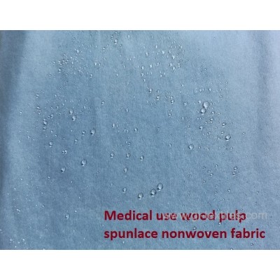 Wood Pulp Spunlace Nonwoven Fabric En13795 Medical Use